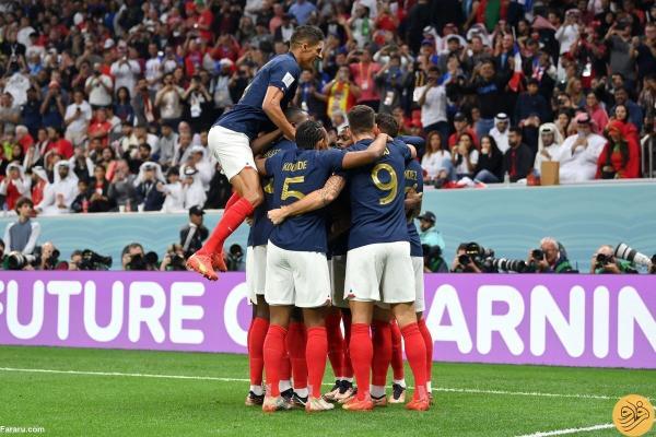 خلاصه بازی فرانسه 2 ، 0 مراکش؛ گل جالب تئو هرناندس